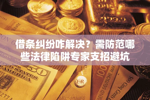 北京借条纠纷咋解决？需防范哪些法律陷阱专家支招避坑
