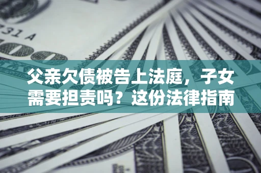 北京父亲欠债被告上法庭，子女需要担责吗？这份法律指南必须看完