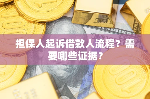 北京担保人起诉借款人流程?需要哪些证据? 北京担保人起诉借款人流程?需要哪些证据?